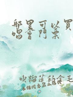 哪里可以买到演唱会门票