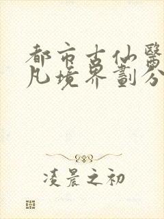 都市古仙医叶不凡境界划分