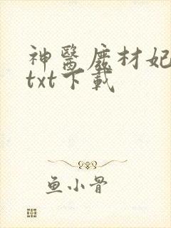 神医废材妃连玦txt下载