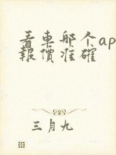 看车哪个app报价准确