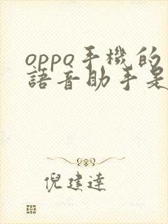 oppo手机的语音助手是什么