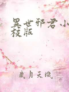 异世邪君小说精校版