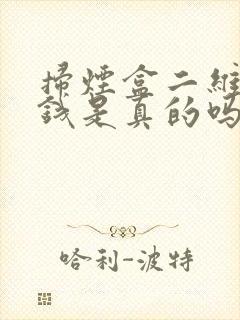 扫烟盒二维码赚钱是真的吗