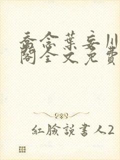 乔念叶妄川笔趣阁全文免费