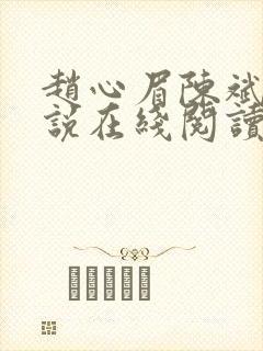 赵心眉陈斌的小说在线阅读全文