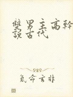 双男主高干文小说古代