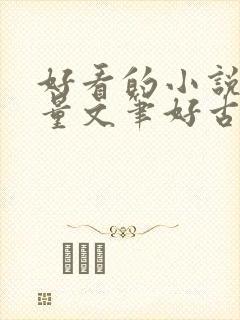 好看的小说高质量文笔好古言
