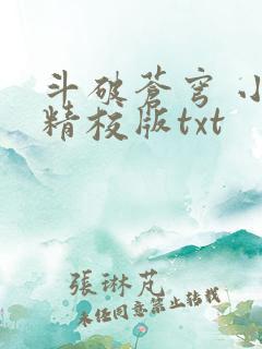 斗破苍穹 小说精校版txt