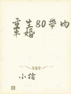 重生80带肉h军婚