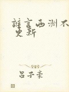 谁言西洲不知意 更新