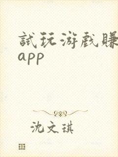 试玩游戏赚钱的app