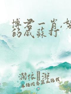 博君一肖,努力的咸苏打