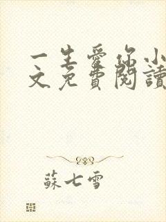 一生爱你小说全文免费阅读无弹窗