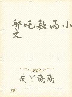 哪吒敖丙小说推文