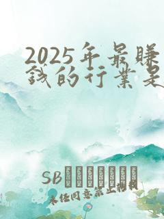 2025年最赚钱的行业是什么
