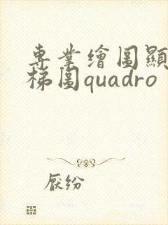 专业绘图显卡天梯图quadro