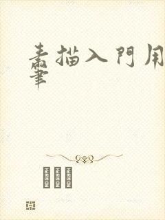 素描入门用什么笔