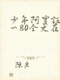 少年阿宾钰慧1～80全文在