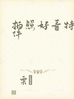 拍照好看特效软件