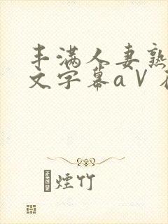 丰满人妻熟女中文字幕aⅤ在线