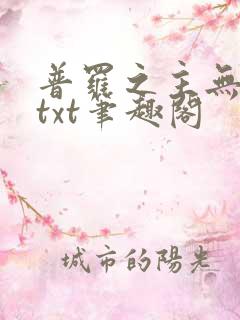 普罗之主无删减txt笔趣阁