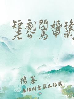 短剧闪婚后豪门老公马甲藏不住免费观看