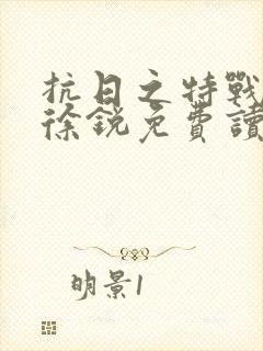 抗日之特战兵王徐锐免费读