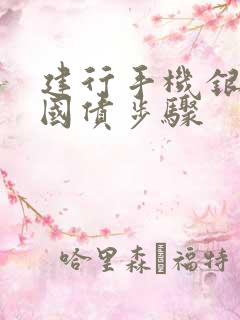 建行手机银行买国债步骤