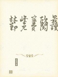 林峰宁欣最新章节免费阅读下载