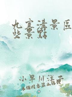 九寨沟景区有哪些景点