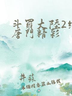 斗罗大陆2绝世唐门精彩