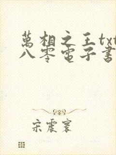 万相之王txt八零电子书下载