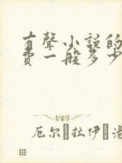 有声小说的版权费一般多少钱