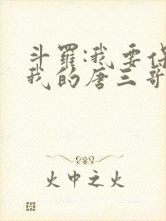 斗罗:我要保护我的唐三哥哥