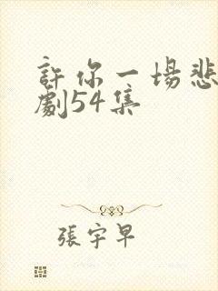 许你一场悲欢短剧54集