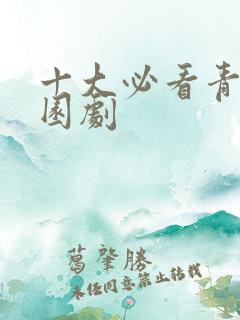 十大必看青春校园剧