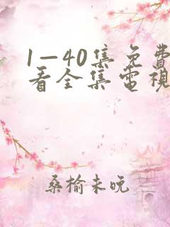 1—40集免费看全集电视剧