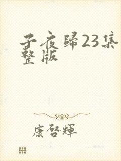 子夜归23集完整版