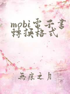 mobi电子书转换格式