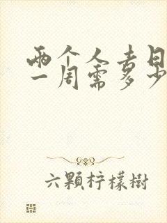 两个人去日本玩一周需多少钱