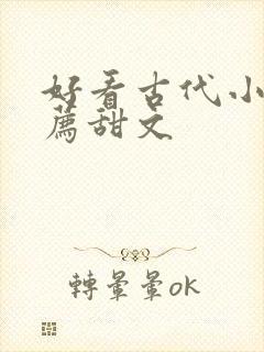 好看古代小说推荐甜文