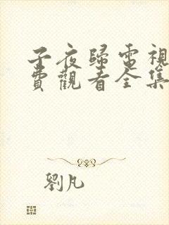 子夜归电视剧免费观看全集21集