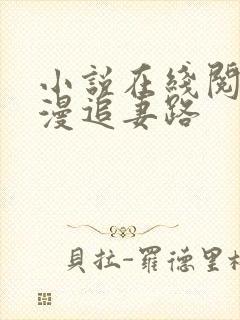 小说在线阅读漫漫追妻路