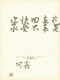 你快回来我已经承受不来是哪一首歌