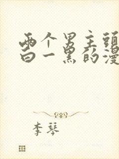 两个男主头发一白一黑的漫画