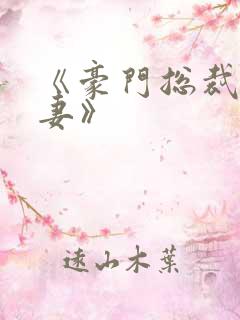 《豪门总裁契约妻》