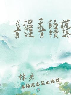 《温柔的谎言》有没有续集