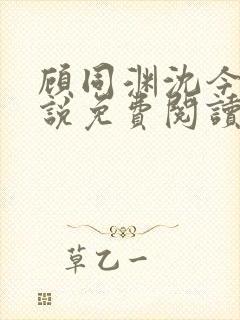 顾同渊沈今禾小说免费阅读最新章节