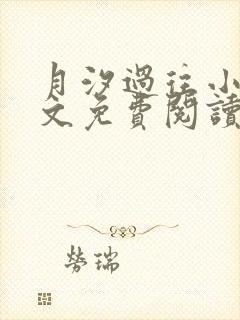 月汐过往小说全文免费阅读最新章节