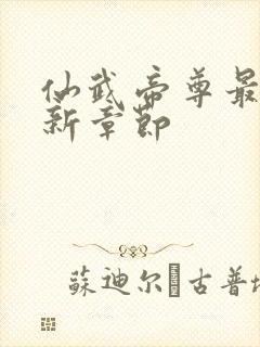 仙武帝尊最新更新章节